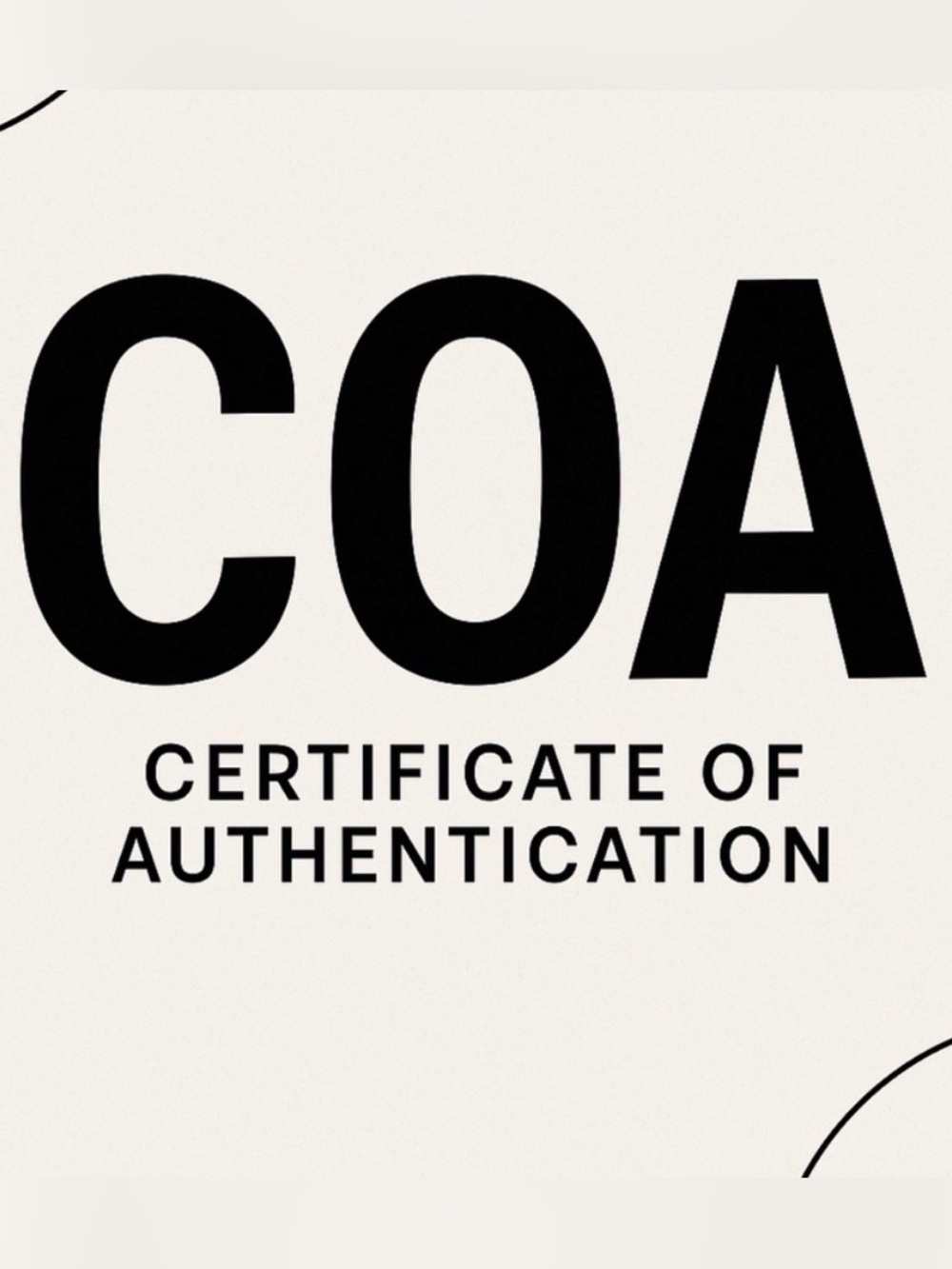 COA - Picture 1 of 1